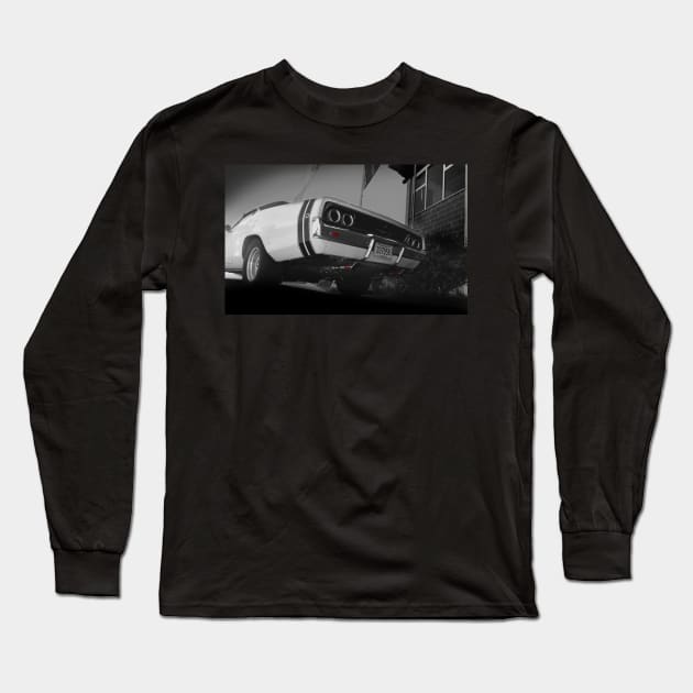 Dodge Charger R/T, Black and White Long Sleeve T-Shirt by hottehue